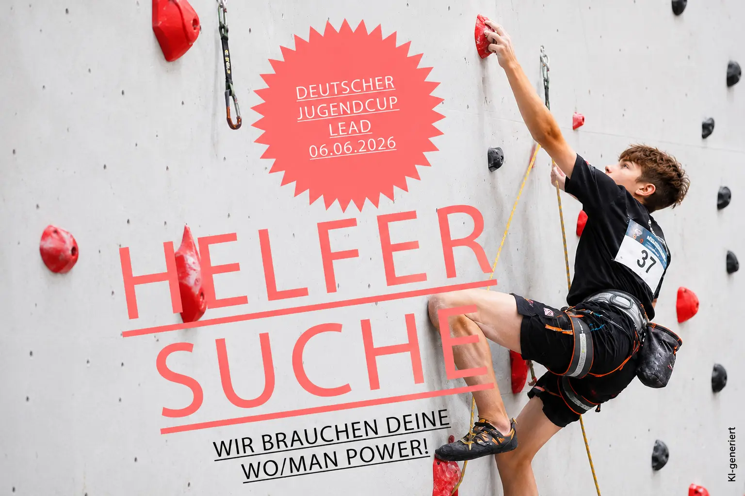 Helferaufruf für den Deutschen Jugendcup / DAV Heilbronn | © DAV Heilbronn