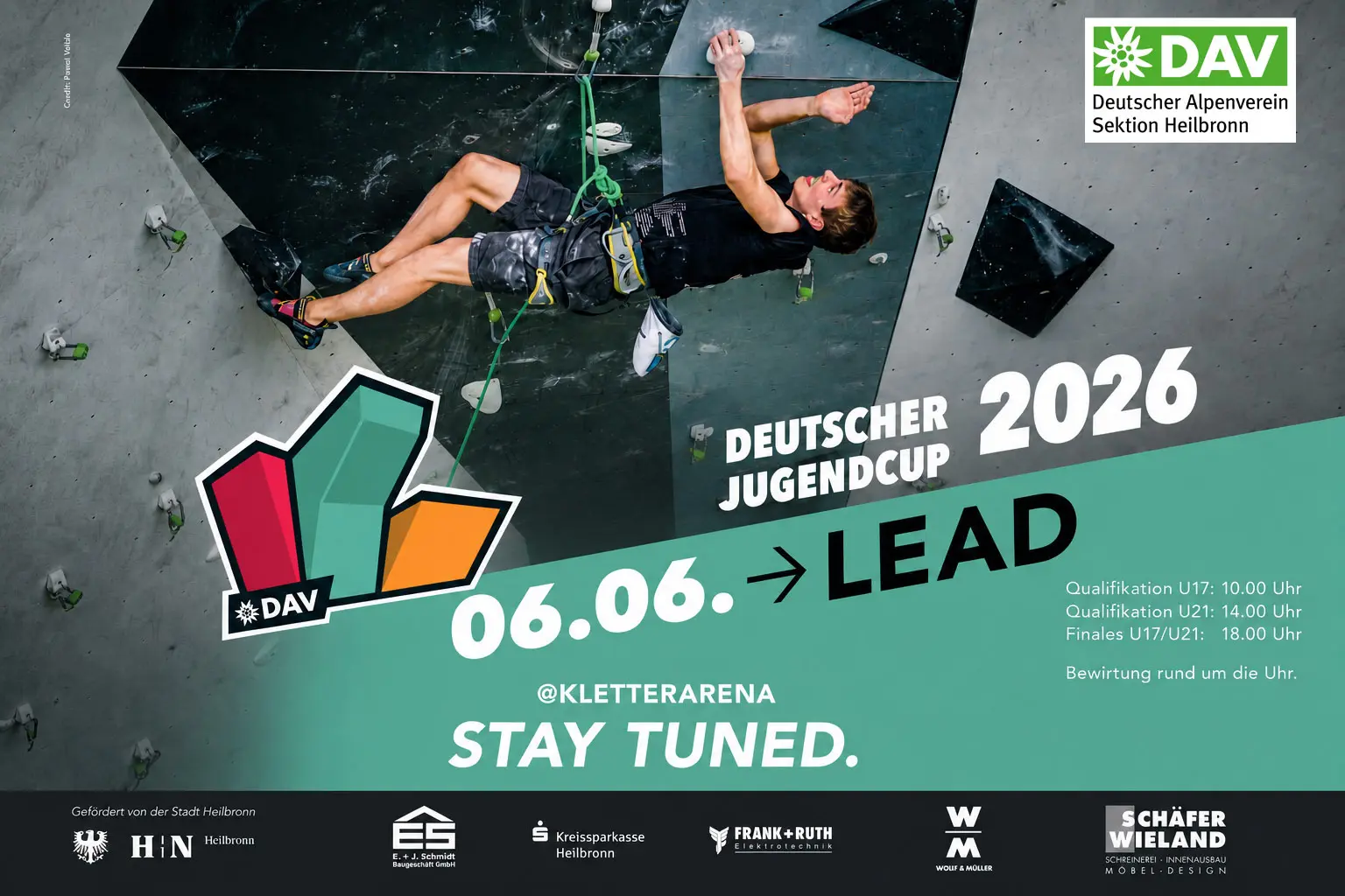 Ankündigung für den Deutschen Jugendcup / DAV Heilbronn | © DAV Heilbronn KI-gen