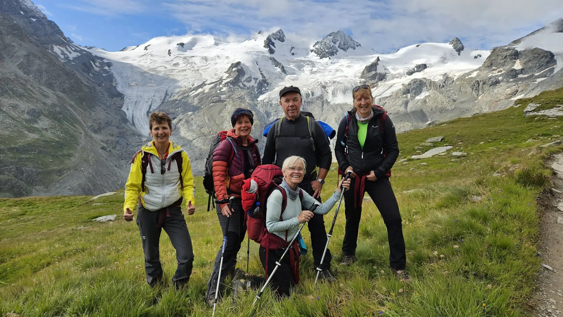 Bergtour Buendner Alpen / BZG Oehringen / Am Höhenweg zur Chamanna Coaz | © DAV Heilbronn