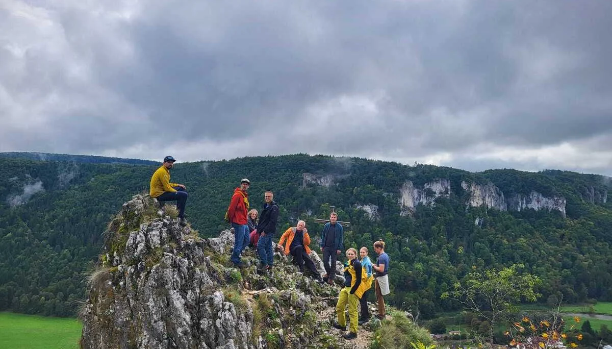 Alpingruppenausfahrt Sommer 2025 Donautal auf dem Gipfel | © DAV Heilbronn