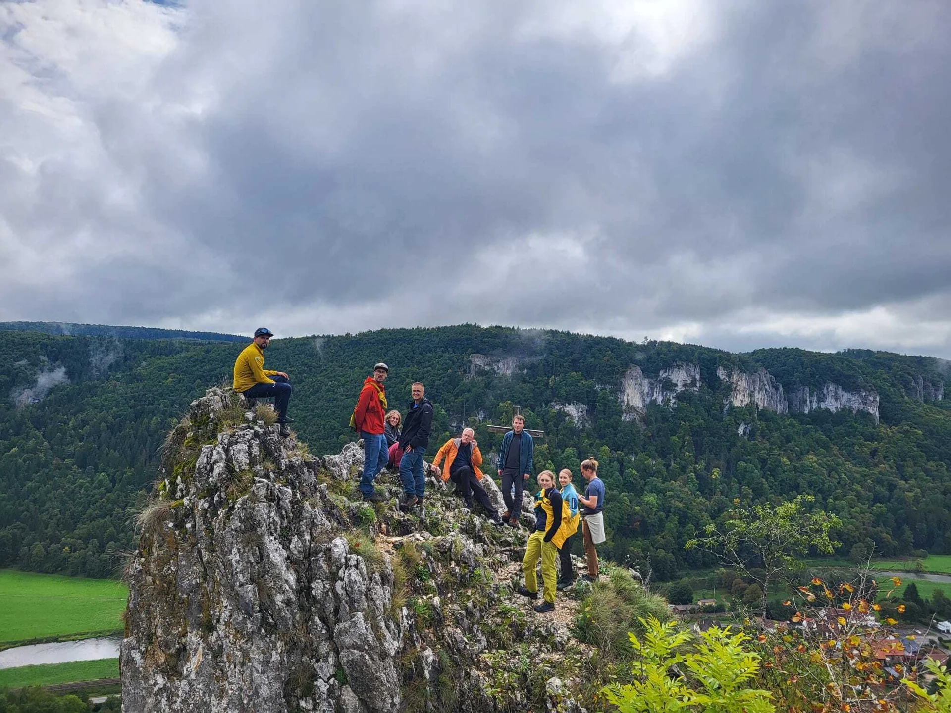 Alpingruppenausfahrt Sommer 2025 Donautal auf dem Gipfel | © DAV Heilbronn