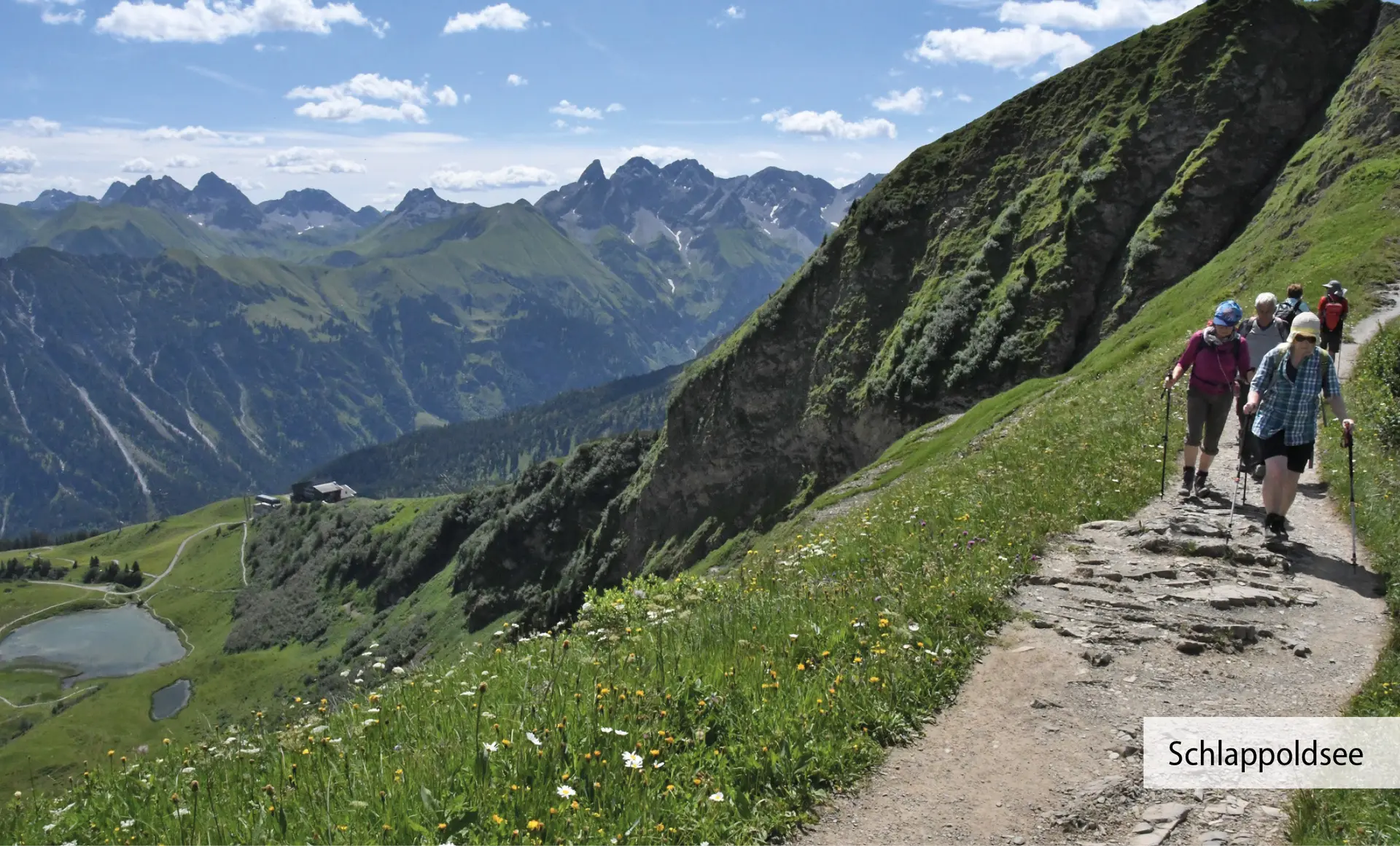 Wandergruppe am Schlappoldsee | © DAV Heilbronn