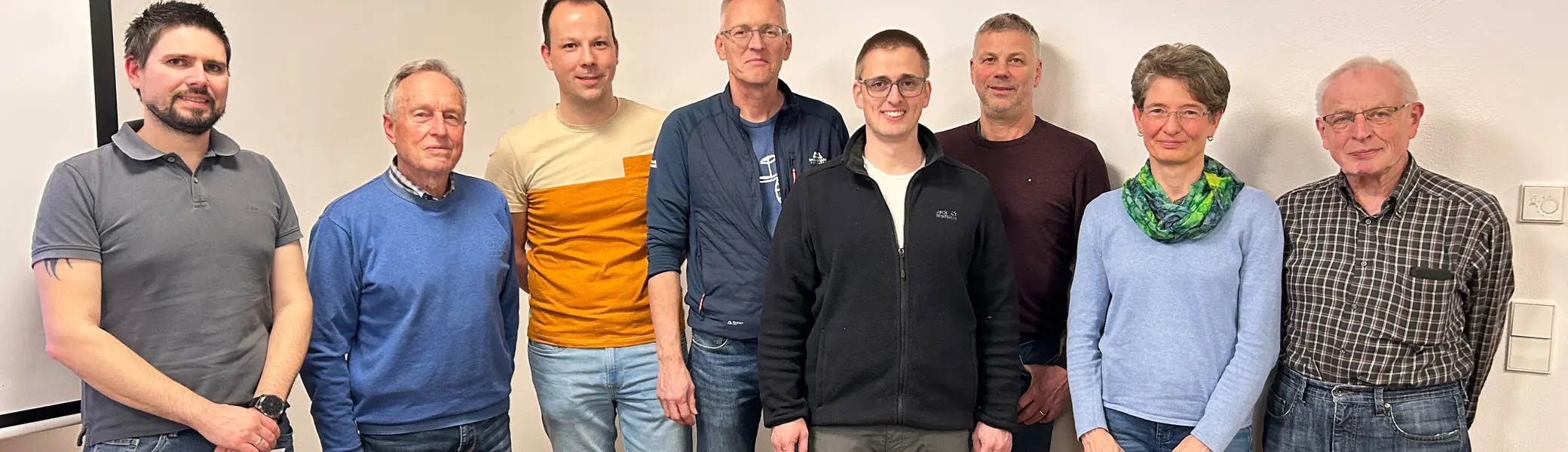 8 Personen auf der Mitgliederversammlung DAV HN / BZG Künzelsau | © DAV HN / BZG Künzelsau