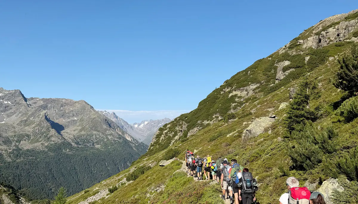 Hochtourengruppe Aufstieg zur Winnebachseehuette | © DAV Heilbronn