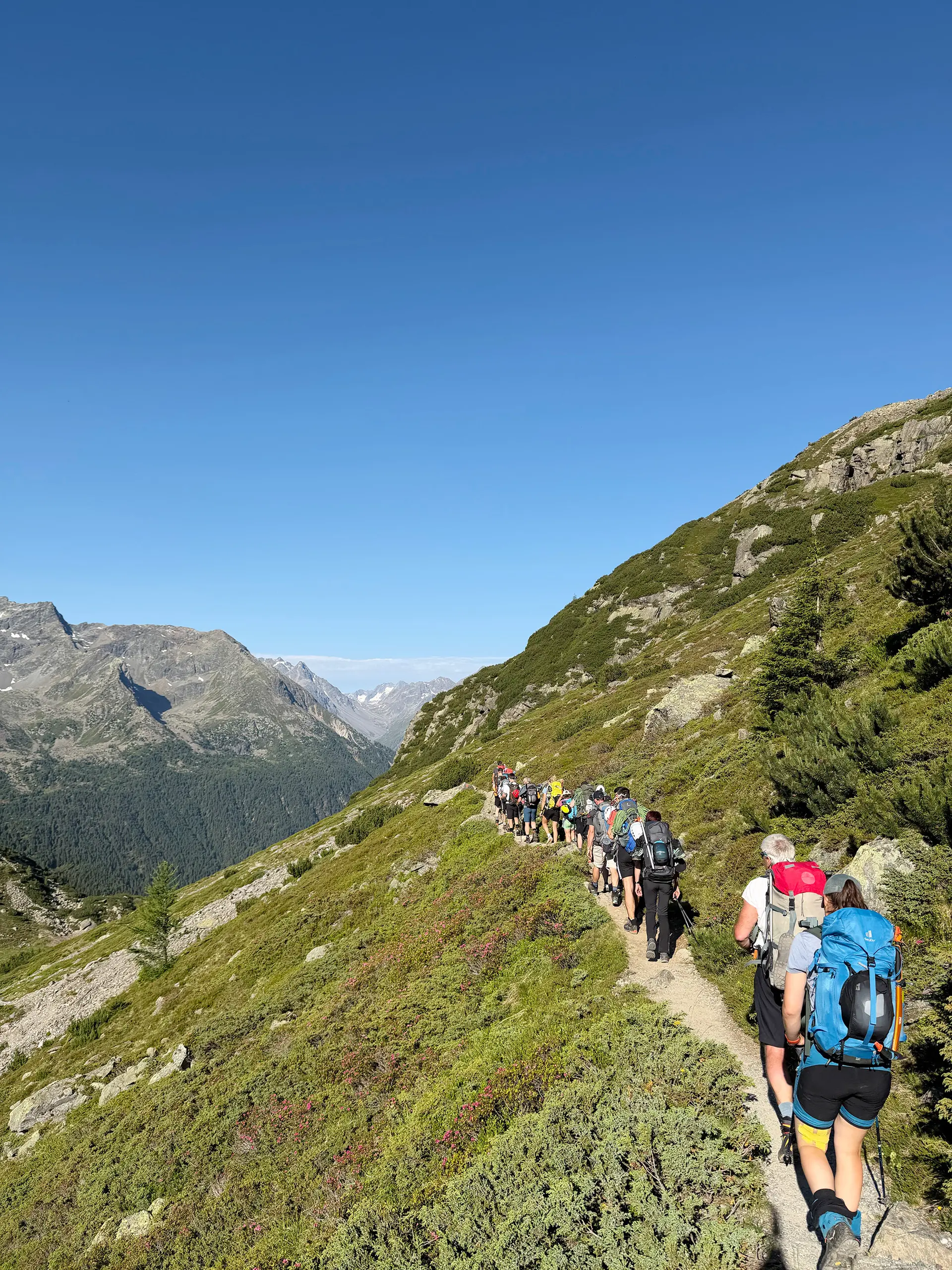 Hochtourengruppe Aufstieg zur Winnebachseehuette | © DAV Heilbronn