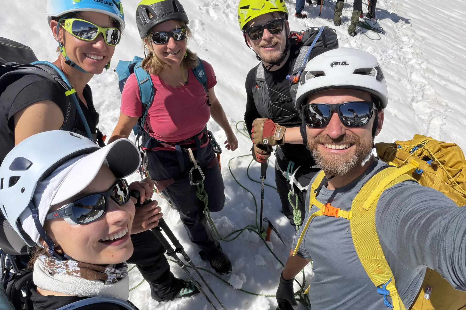 Hochtourengruppe DAV Heilbronn Selfie am Berg | © DAV Heilbronn