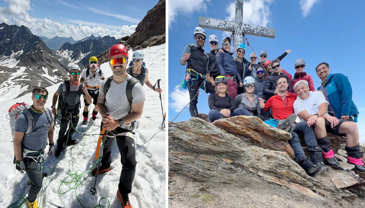 Hochtourengruppe Tour auf Gipfel | © DAV Heilbronn