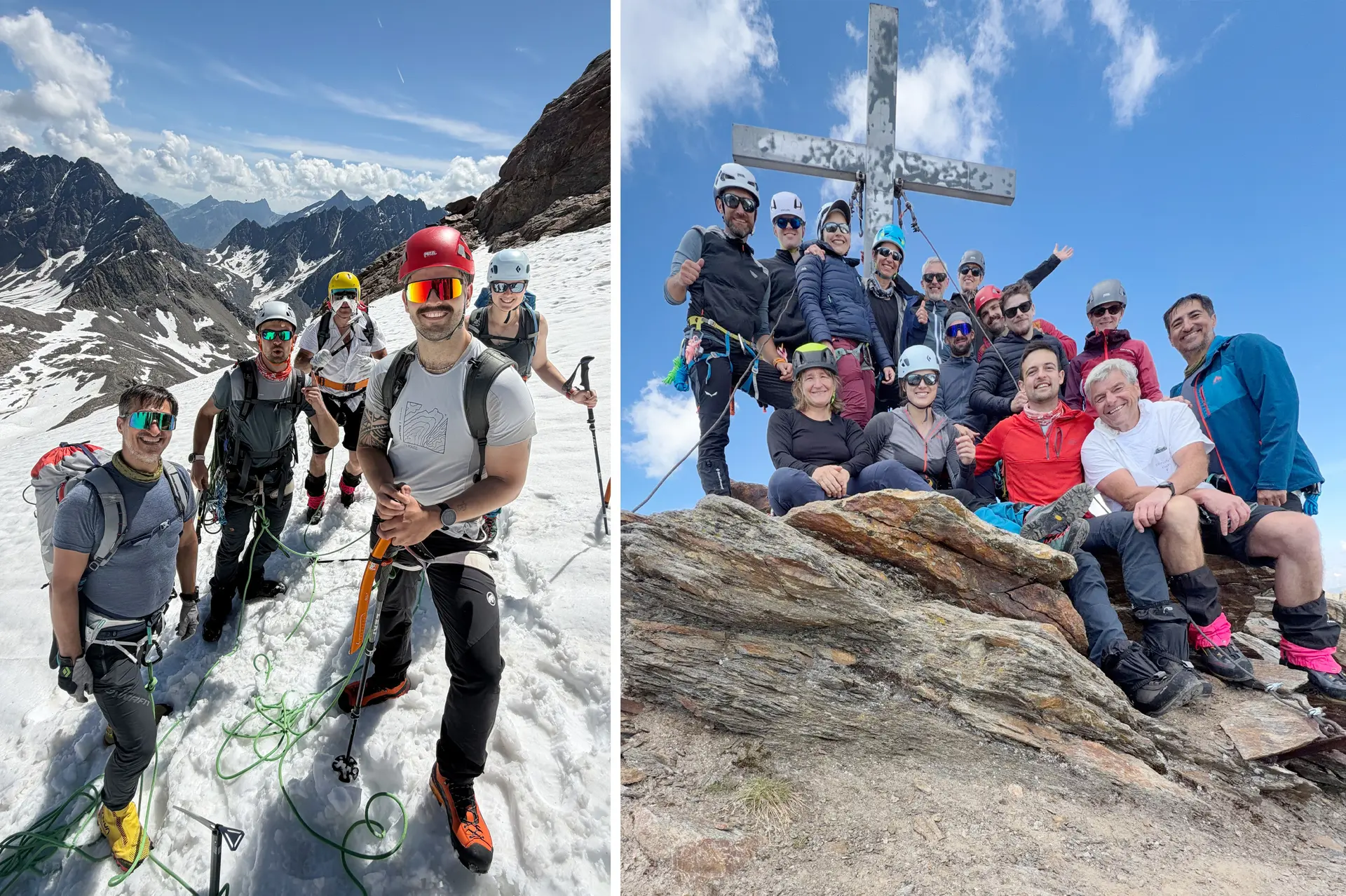 Hochtourengruppe Tour auf Gipfel | © DAV Heilbronn