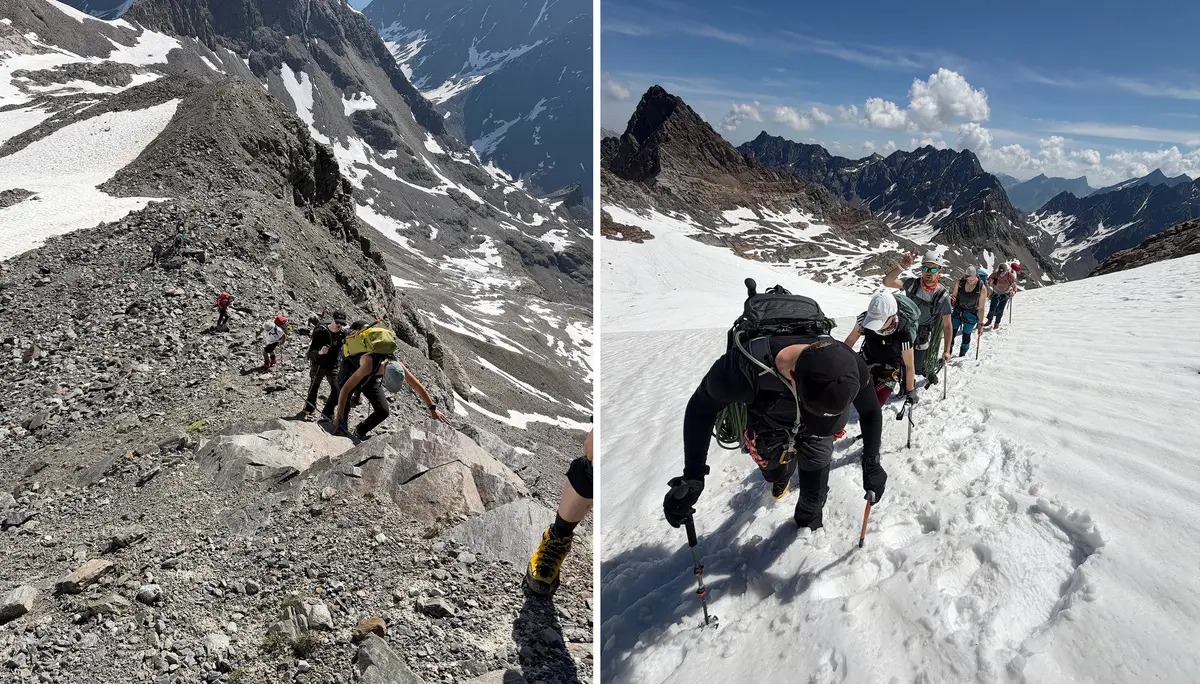 Hochtourengruppe Tour auf Gipfel | © DAV Heilbronn