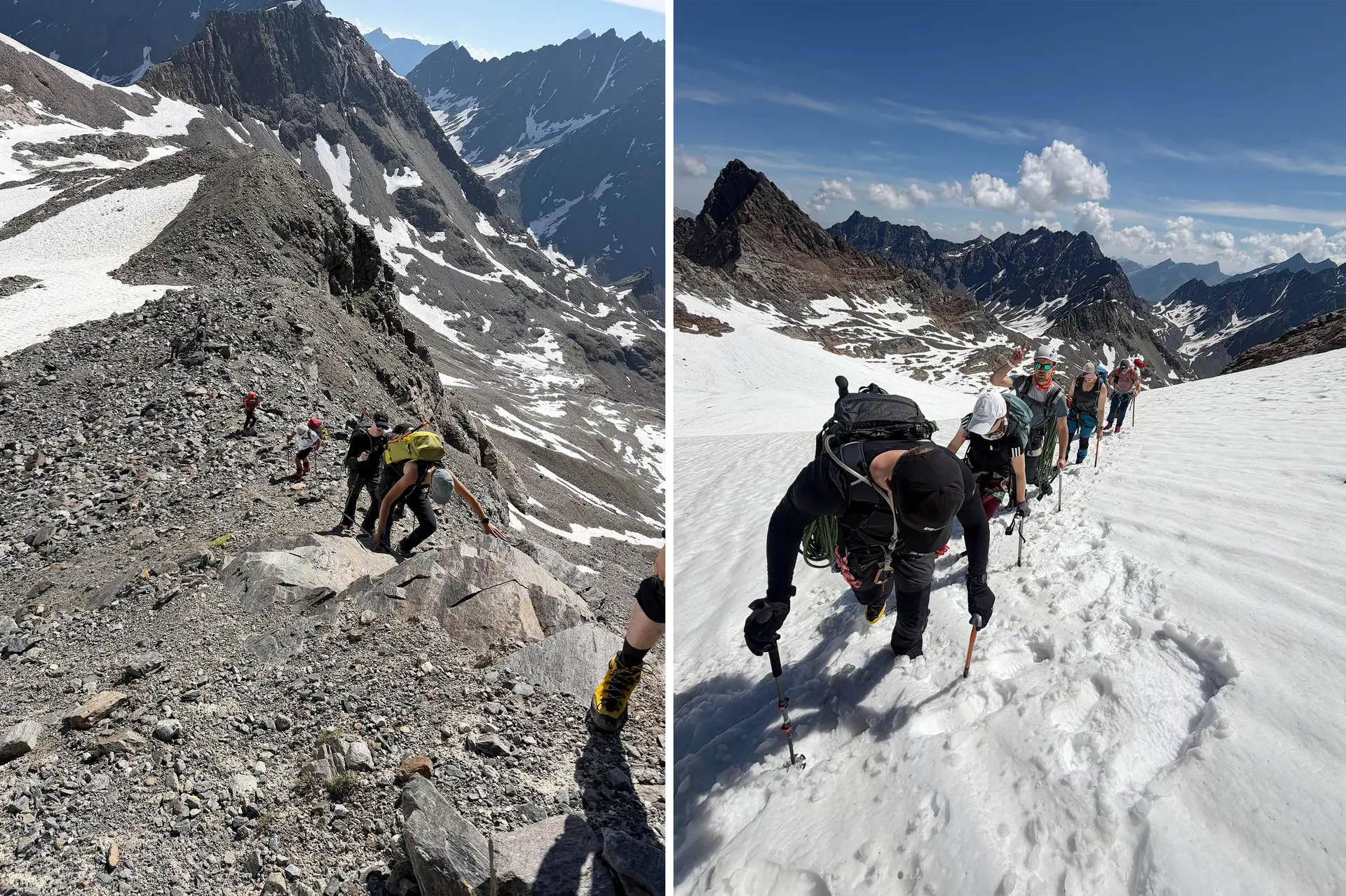 Hochtourengruppe Tour auf Gipfel | © DAV Heilbronn
