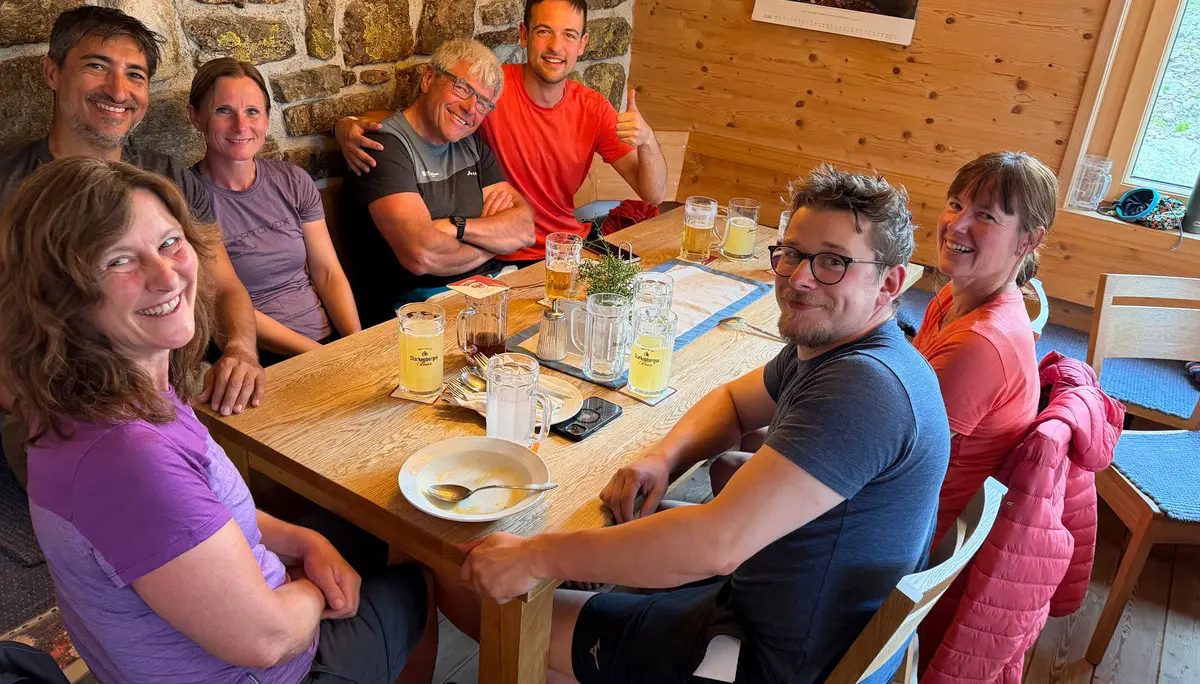Hochtourengruppe DAV Heilbronn auf der Winnebachseehütte | © DAV Heilbronn