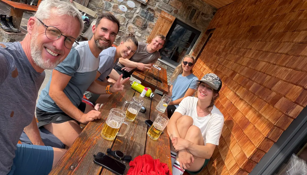 Hochtourengruppe DAV Heilbronn auf der Winnebachseehütte | © DAV Heilbronn