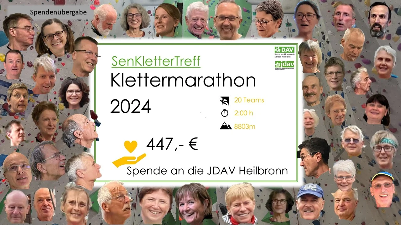 Sen-Spendenmarathon 2024 / DAV Heilbronn | © DAV Heilbronn
