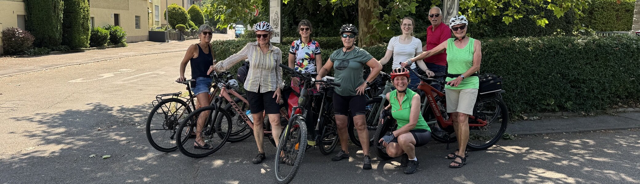 Radler*innen unterwegs bei der Auftakttour zum Stadtradeln 2025 | © DAV Heilbronn
