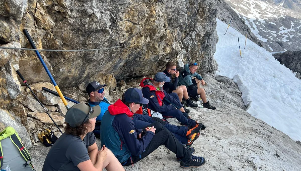 Heilbronner Weg wird zum Saisonstart 2025 gespurt | © DAV Heilbronn