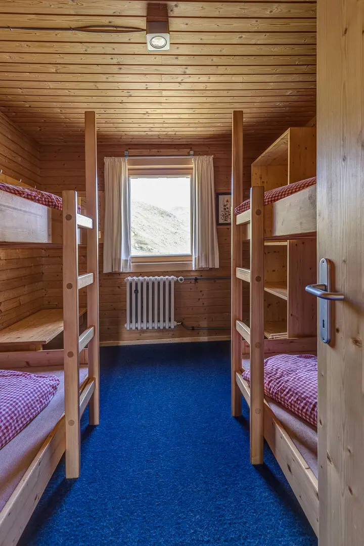 Hütten-Schlafstube mit zwei Stockbetten | © DAV Heilbronn