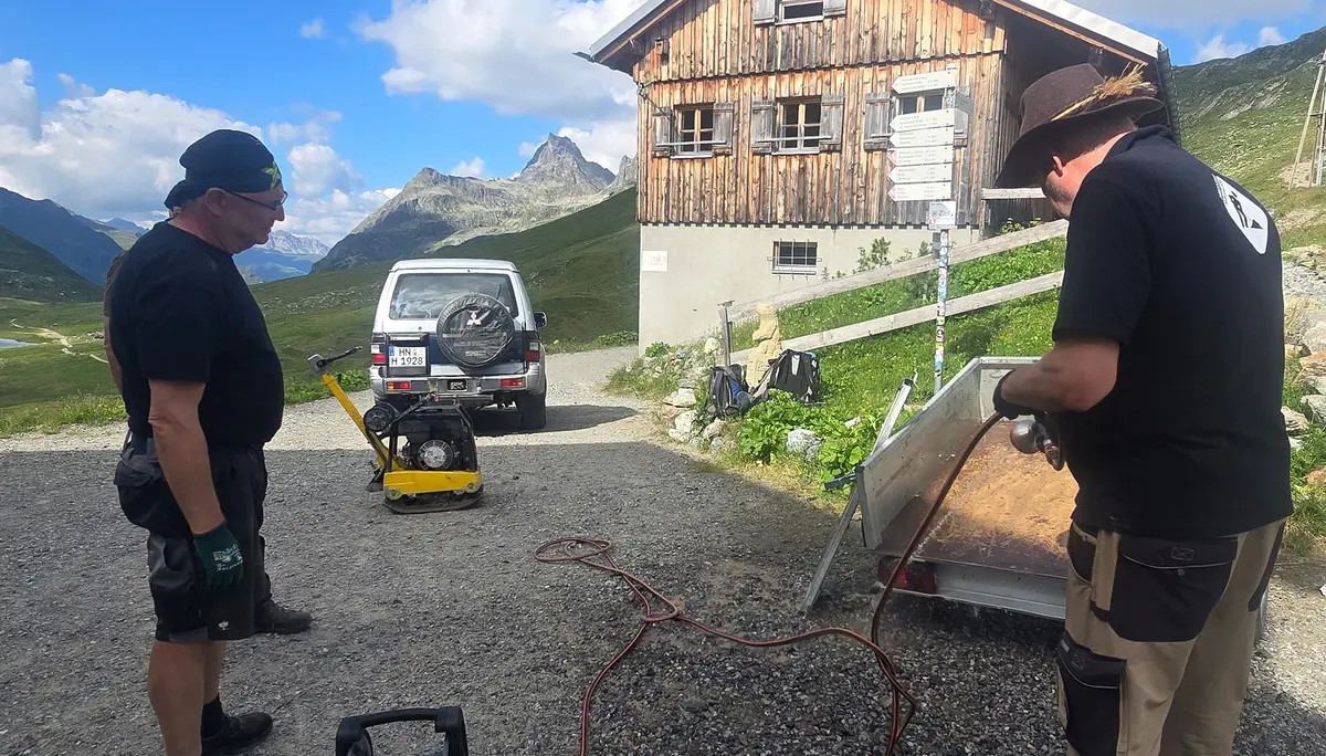 Neue Heilbronner Hütte - Arbeiten um die Hütte | © DAV Heilbronn
