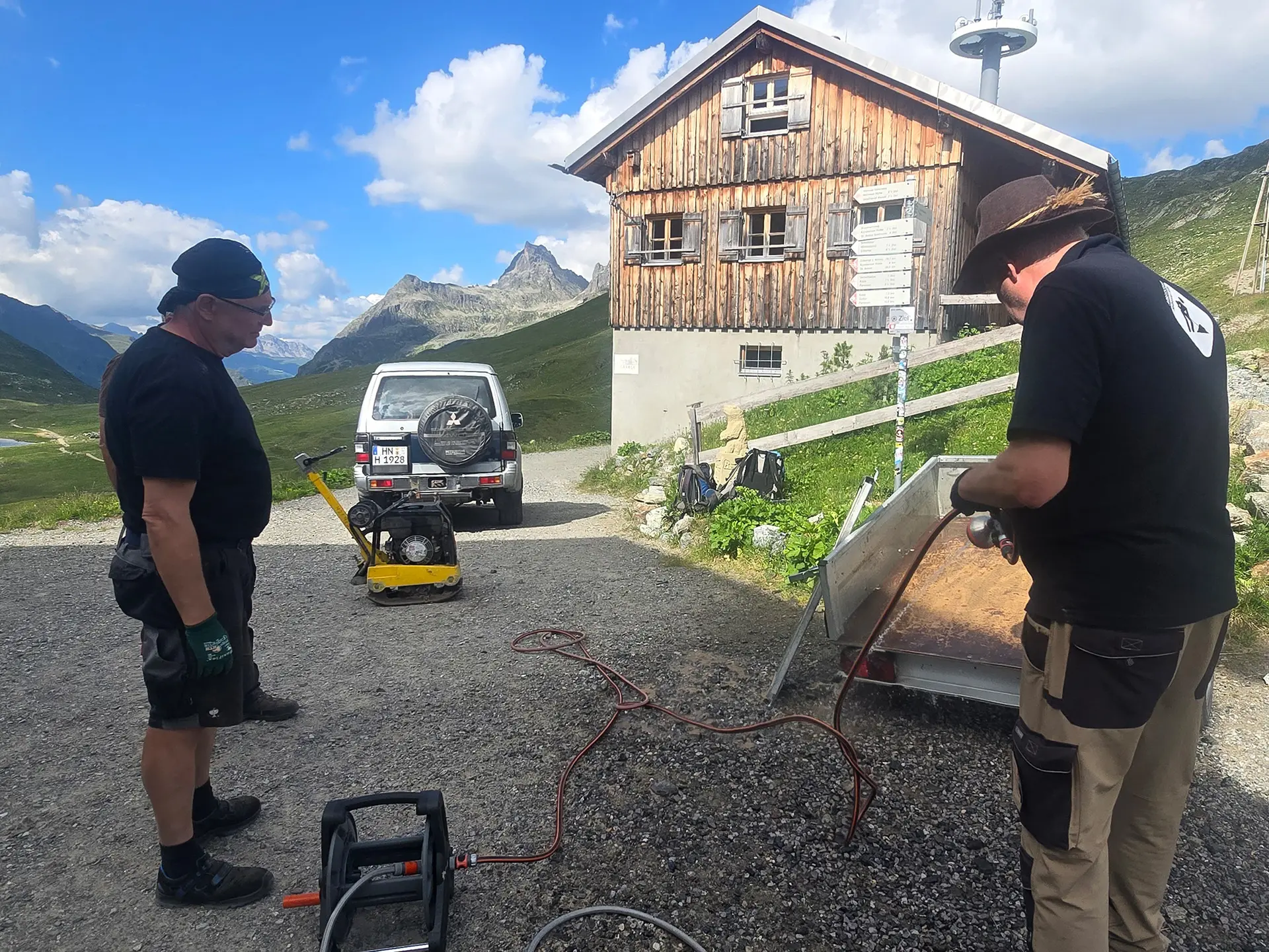 Neue Heilbronner Hütte - Arbeiten um die Hütte | © DAV Heilbronn