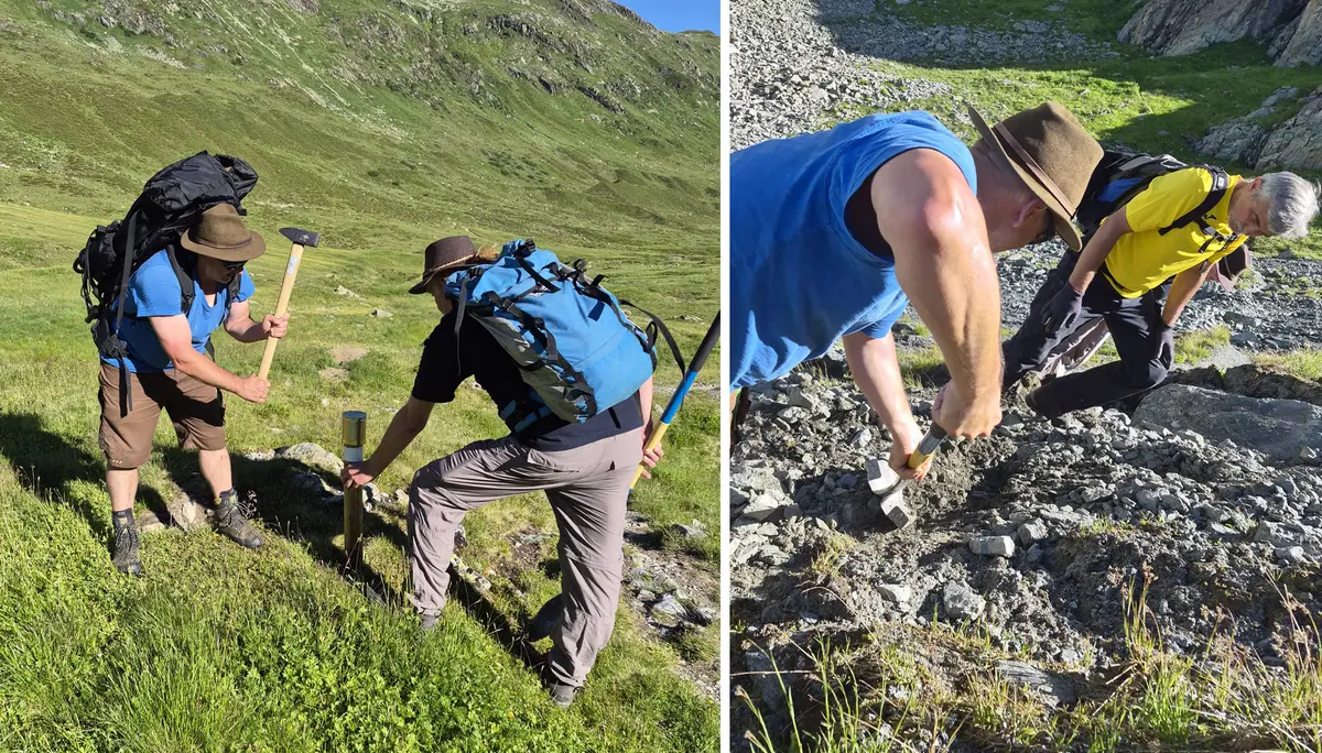 Neue Heilbronner Hütte - Arbeiten am Weg | © DAV Heilbronn