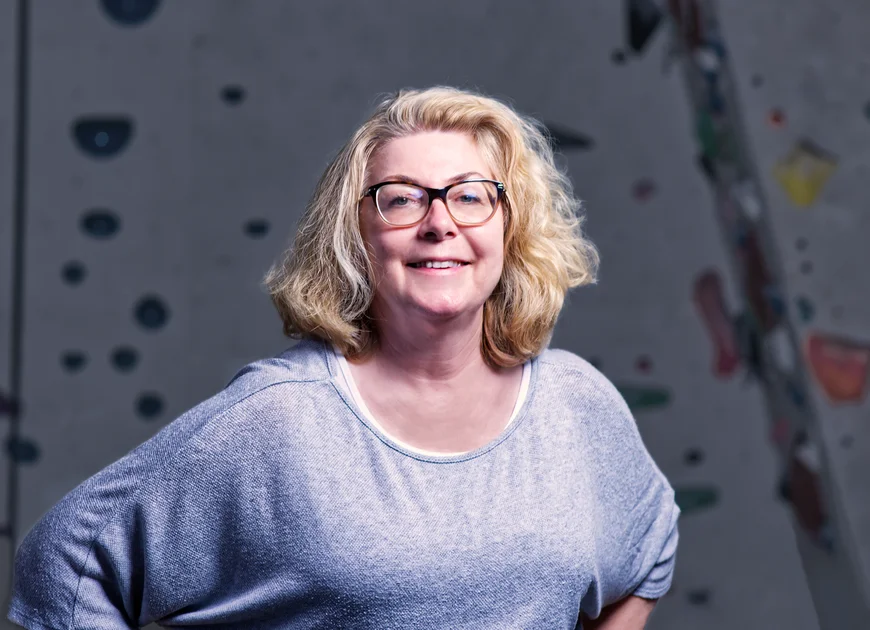 lächelnde blonde Frau mit Brille | © Marc Wacker DAV Heilbronn Team | © Marc Wacker