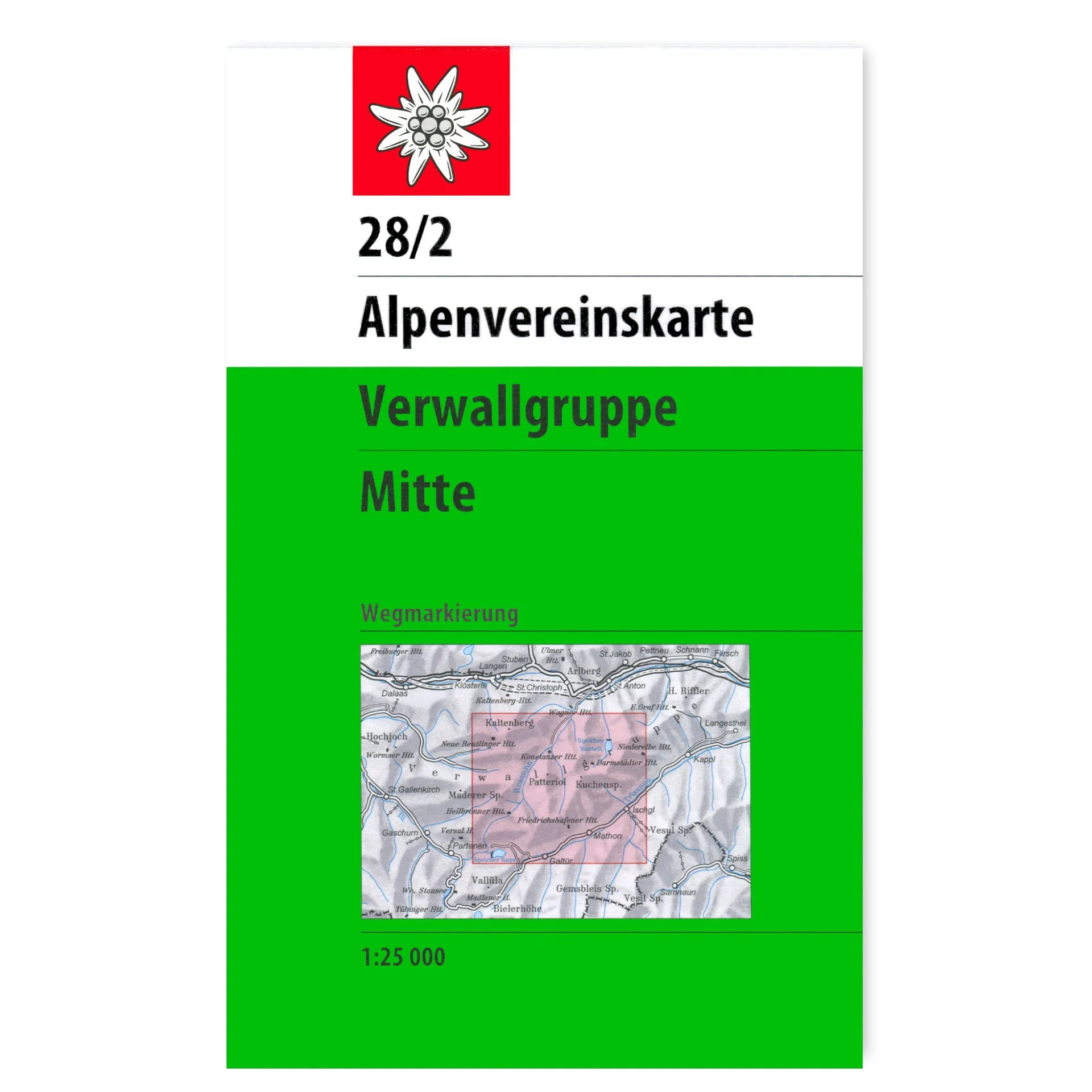 Alpenvereinskarte Verwallgruppe / DAV Heilbronn | © DAV