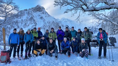 Schneeschuhwochenende Alpingruppe BZG Künzelsau