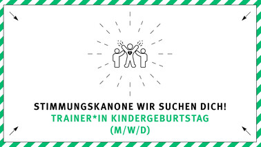 Mini-Job Trainer Kindergeburtstag